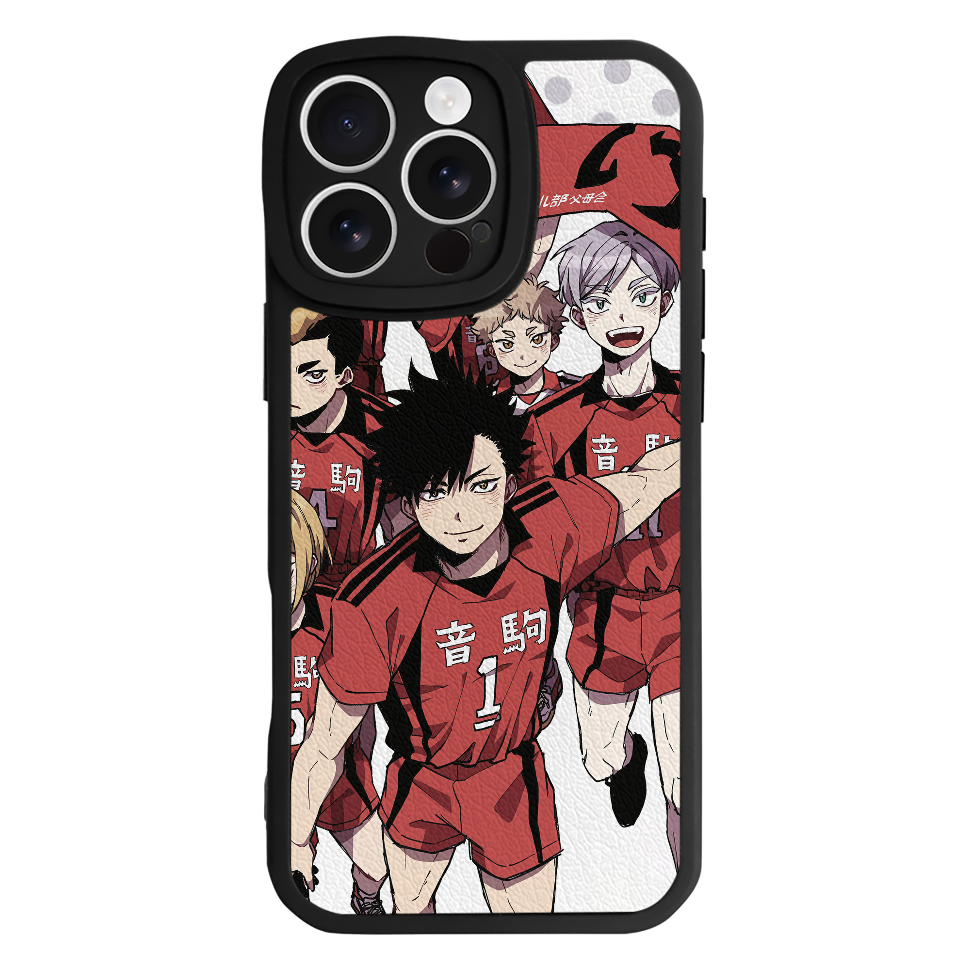 （画像用） ハイキュー!! Haikyu!! 【iPhone 16シリーズ対応】シリコンスマホケース（レザー調） 材質：シリコン